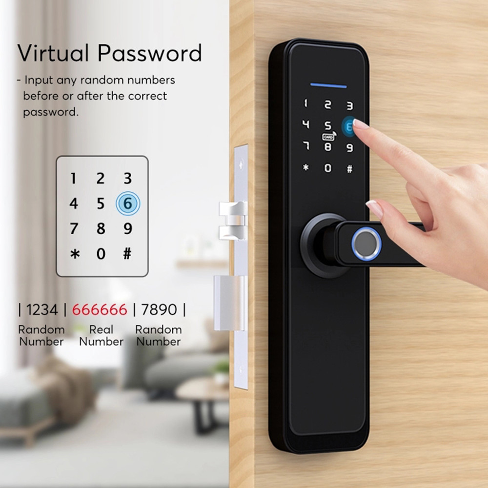Wifi Smart 3d Semiconductor Fingerprint Zone Digital Door Lock