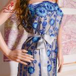 Home Textiles Beaded Floral Embroidered Lace 130CM Width