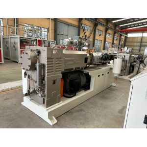 China 80 / 173 Conical Twin Screw PVC Pipe Extrusion Line With Output 600kg / H on sale
