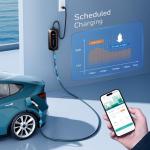110V - 240V Level 2 Tesla EV Charger 32A / 16A With 25FT Cable NEMA 5-15/6-20/14