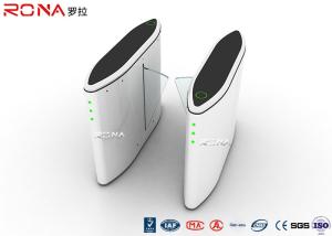 China Card Reader Flap Security Barrier Gate Retractable Turnstile 304 Stainless Steel Materials factory
