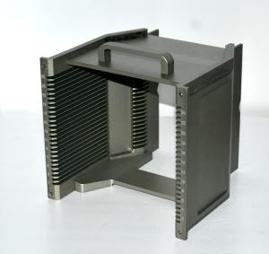 China Anti-Static 8 Inch 25 Slot Metal Wafer Cassette Vertical Aluminum Material factory