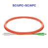 Buy cheap OM1/2 Gigabit Multimode Fiber Optic Cable Single Core SC APC SC UPC from wholesalers