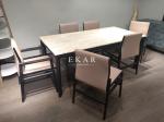 Italian Upholstered Solid Wood Frame Leather Modern Dining Chair
