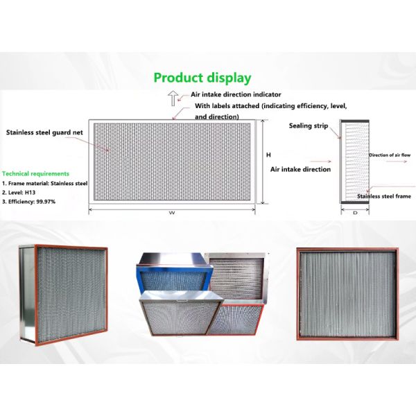 Made High Temperature Air Filter Superior Performance And Durability For Industrial And Commercial Applications