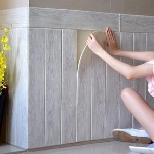 China Self Adhesive PE Foam Brick Wallpaper Anti Collision 3D PE Foam Wallpaper factory