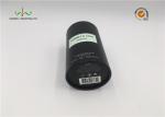 Custom Printed Black Color Cardboard Cylinder Tubes , Deodorant Paper Tube