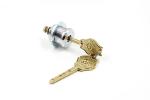 Diameter 32mm Safe Cam Lock Chrome Plated , Small Cam Lock Brass Length 21mm