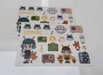 80g 128g 168g Coated Paper Sticker Labels PMS CMYK Printing