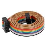 10 Pin IDC Flat Rainbow Ribbon Cable 2.54mm Pitch 10 Way F/F Connector
