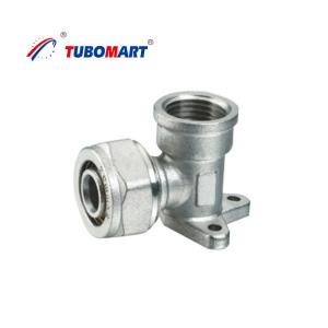 China Chrome Plated Plumbing Compression Fittings For Pex Tubing Yellow Brass Color factory