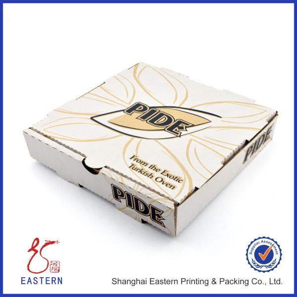 China SGS Foldable Food Grade Cardboard Packaging Boxes For Pizza factory