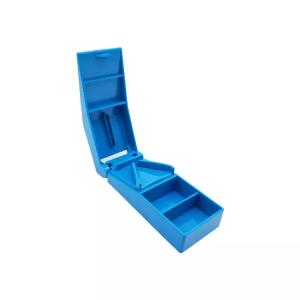 China Wholesale Food Grade Plastic Pill Cutter Medicine pill Crusher Tablets and Vitamins Pill Cutter Box factory