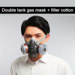 Rubber Gas Respirator Mask , N95 Gas Face Mask Small Breathing Resistance