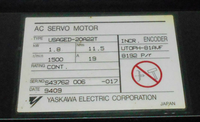 USAGED-20A22T Yaskawa USAGED Series High Responsiveness Modular