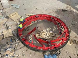 China Girth Gear Spares Parts Of Rotary Kiln In Different Production Line factory