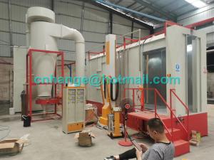 China Monocyclone Automatic Powder Coating Production Line For Steel Parts factory
