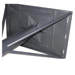 Steel Floor Mount Upright Post Boltless Shelving Upright Posts 1000 Pounds Load