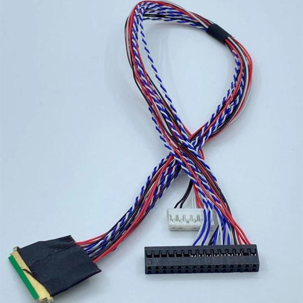China I-PEX To Dupont Connector Lcd Display Cable , Lvds Extension Cable For Lcd Display factory