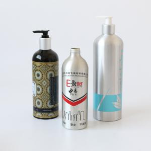 China MSDS 500ml Aluminum Pump Bottle For Shampoo Packing factory