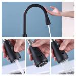 Wanhai Cartridge Black SUS304 35mm Touch Sensor Kitchen Faucet