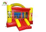 Fire Retardant Red Inflatable Castle Trampoline With Slide For Children Party