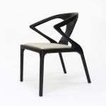 Restaurant Furniture Fabric Upholstered Wooden Dining Chair with Vintage Design