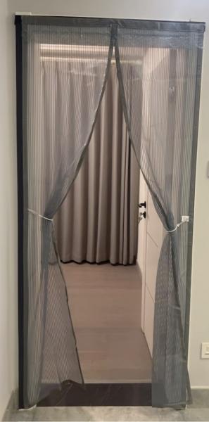 Wholesale only!Polyester Mesh Door Curtain, Mosquito Net 100x210cm Magnetic