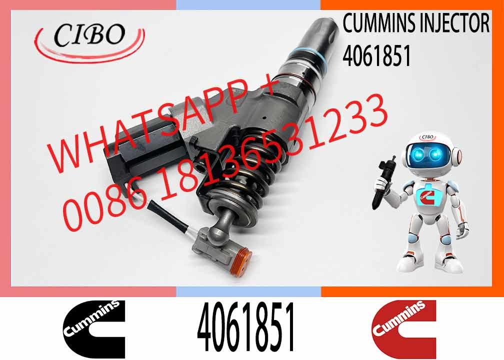 Diesel Fuel Injector Common Rail Injector 4061851 4088327 4088665 3411753 3095040 M11CUM-MINS 3080429 3411756 4061851 40