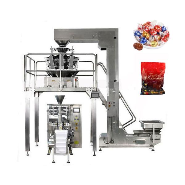 China Nut Bean Chocolate Vertical Packing Machine With Multihead Weigher Automatic factory