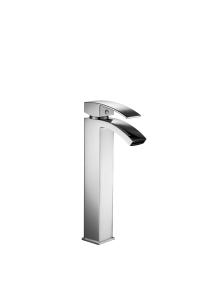 China High Rise Chrome Finish Brass Basin Mixer Taps For Bathroom T8322L factory