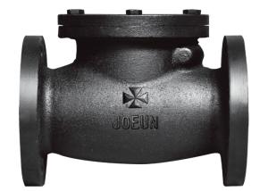 China Cast Iron Dn40 Flanged Swing Check Valve Water Material Medium Temperature factory