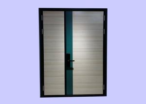 China 1 Hour Fire Rating Wood Fire Doors With Steel Frame For Apartment/ White Maple Veneer Finish factory