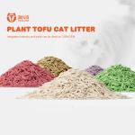 High Absorption Odor Free Cat Litter White Biodegradable Tofu Cat Litter