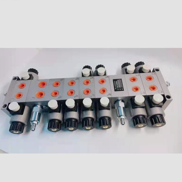 China Durable 24V 6 Bank Hydraulic Valve Manifolds for Solenoid Valve Steel Block factory