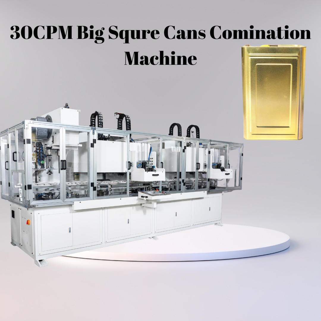 China 18 Liter Square Can Comination Machine Bottom And Top Seaming factory