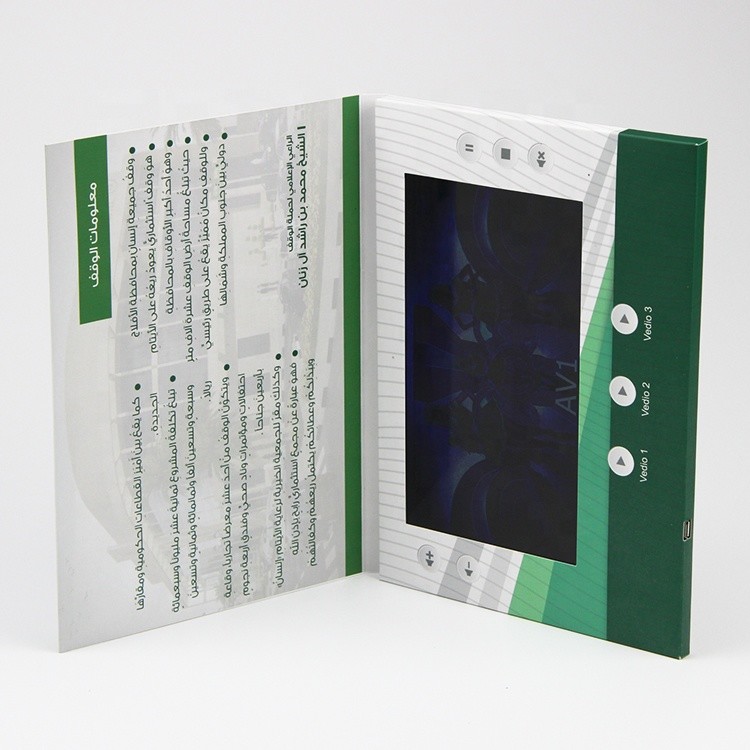 Video Greeting Book Box Book Video High Quality Lcd Video Book For Advertisement