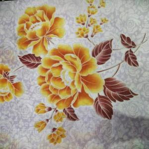 China Recycled 100 % Polyester 75gsm Tricot Knit Fabric with pattern printed factory