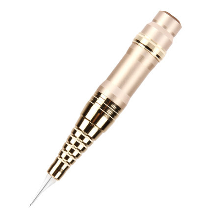 10V Gold Rotary Makeup Tattoo Machine / Semi Permanent Makeup Pen For Eyebrow And Lip