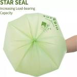 PLA Star Seal Kitchen Biodegradable Compostable Bags Food Scrap Trash Bags