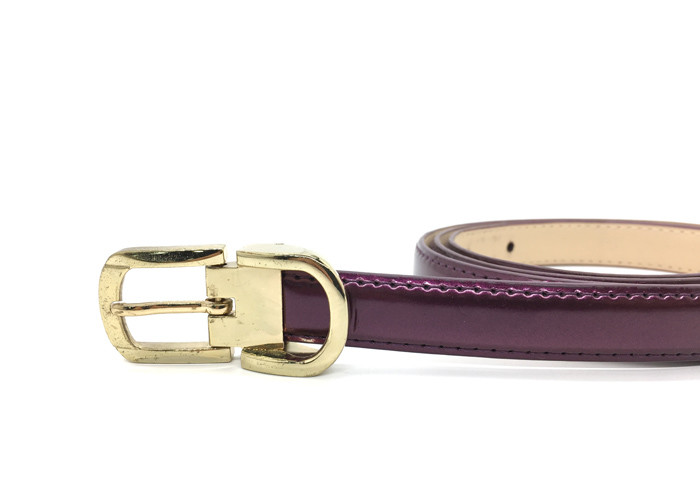 Fashion Thin Leather Belts/Women's Fashion Belt 18mm Wide Solid Color