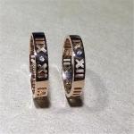 Luxury jewe factory number ring 18k gold white gold yellow gold rose gold