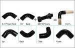 Steel Plastic Coated Pipe Metal Joint For Pipe Racks , Wear Resistant And