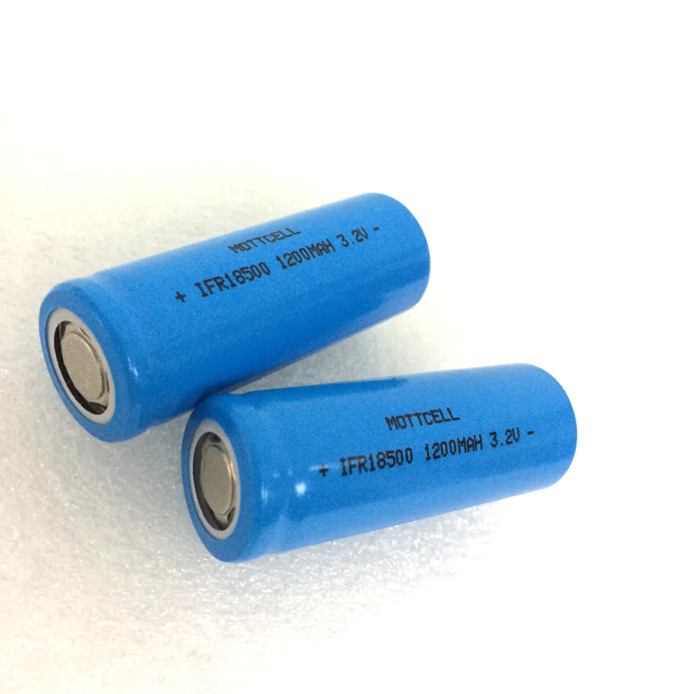 Mottcell Wholesale 18500 3.2v 1200mah Lifepo4 Lithium Solar Battery For Solar Light LED