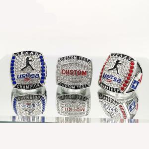 China Usssa Custom Youth Baseball Championship Rings factory