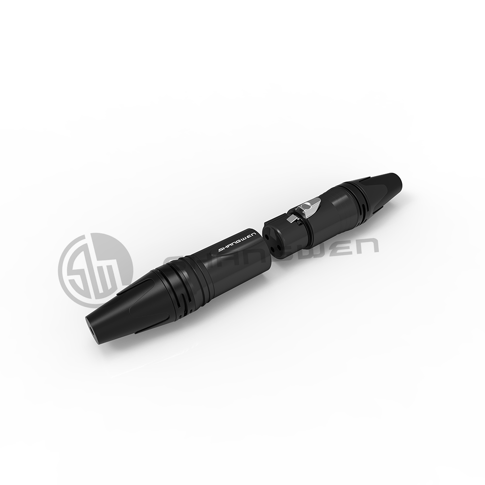 Video XLR Connector 10A Waterproof Female 3 Pin Connector Plug