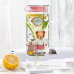 48 Oz Borosilicate Glass Water Pitcher With Spout Mouth Blown Heat Resistant