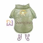 Air Force Snaps Button Opening Pet Jacket Mixed Olives Stylish Dog Coat ISO9001
