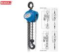 Warehouse Manual 2 Ton Chain Hoist Trolley Standard Lift 2.5m