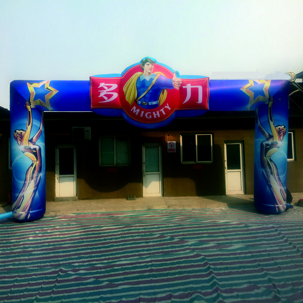 Custom Printing Outdoor Advertising Inflatable Archway Advertising Sport Inflatable Arch